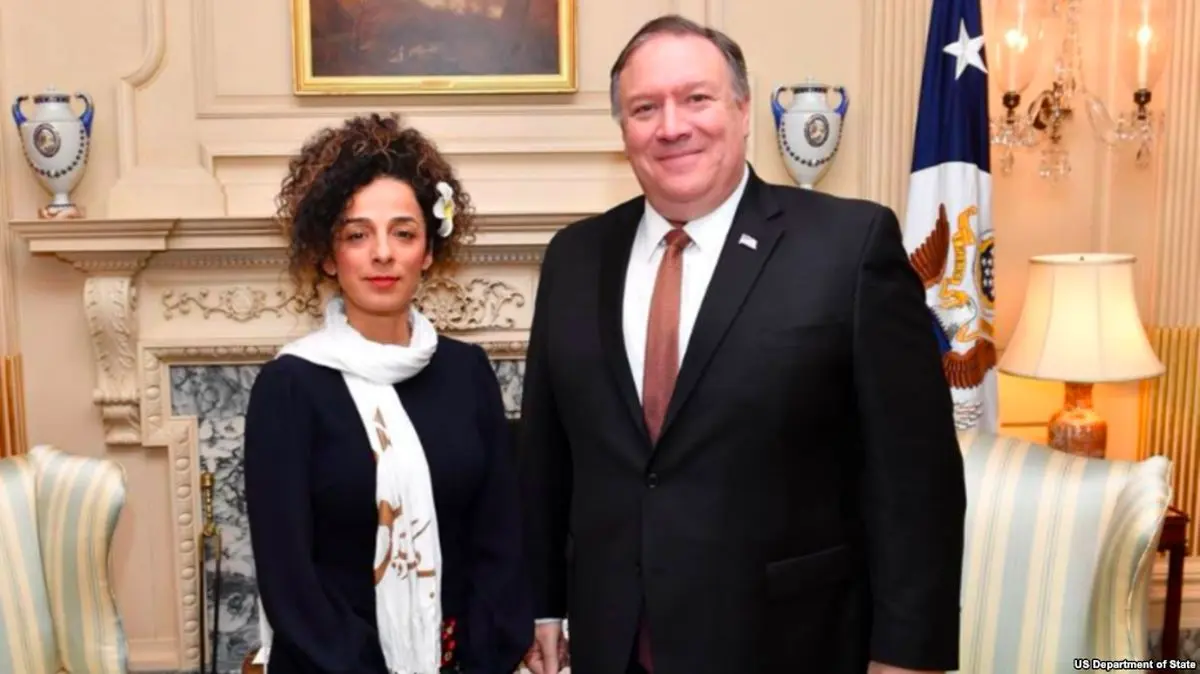 واکنش تند ایرانی ها به عکس یادگاری پمپئو با مسیح علینژاد+ تصاویر