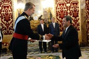 دیدار سفیر ایران در مادرید با پادشاه اسپانیا