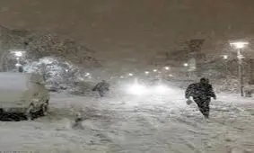 بارش برف در سرخس- روستای چکودر/ فیلم