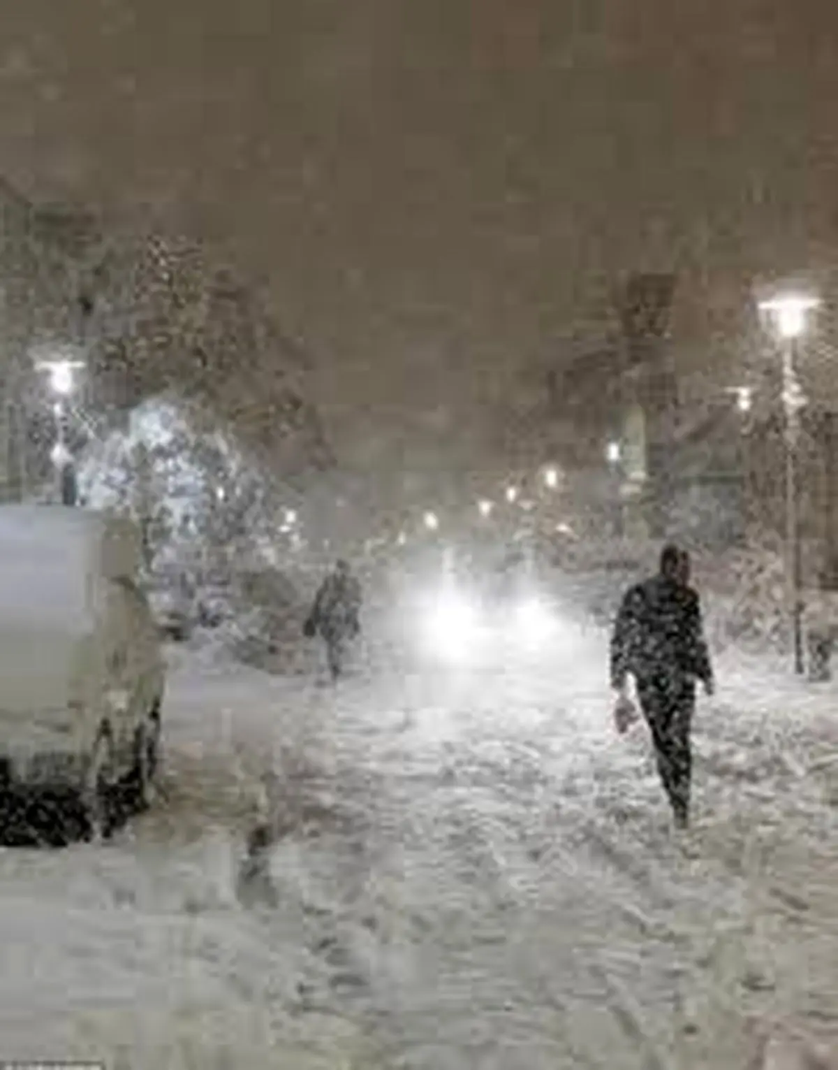 بارش برف در سرخس- روستای چکودر/ فیلم