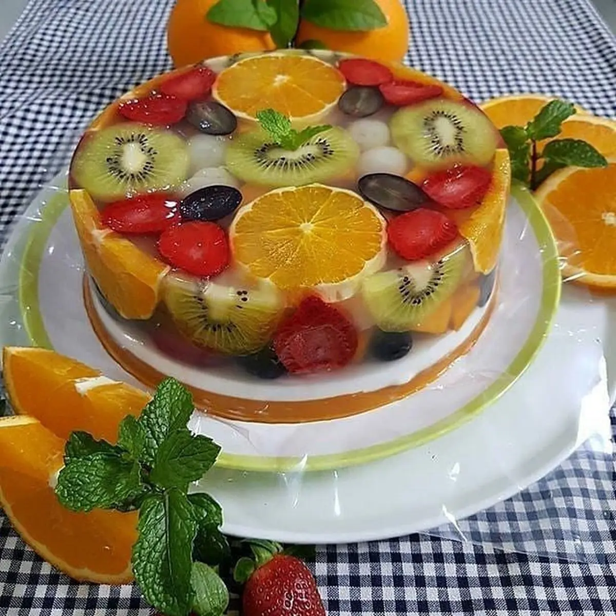 طرز تهیه ژله ویترینی