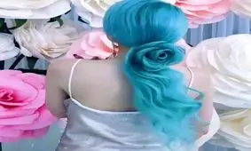 مدل موی بسیار شیک به صورت گل