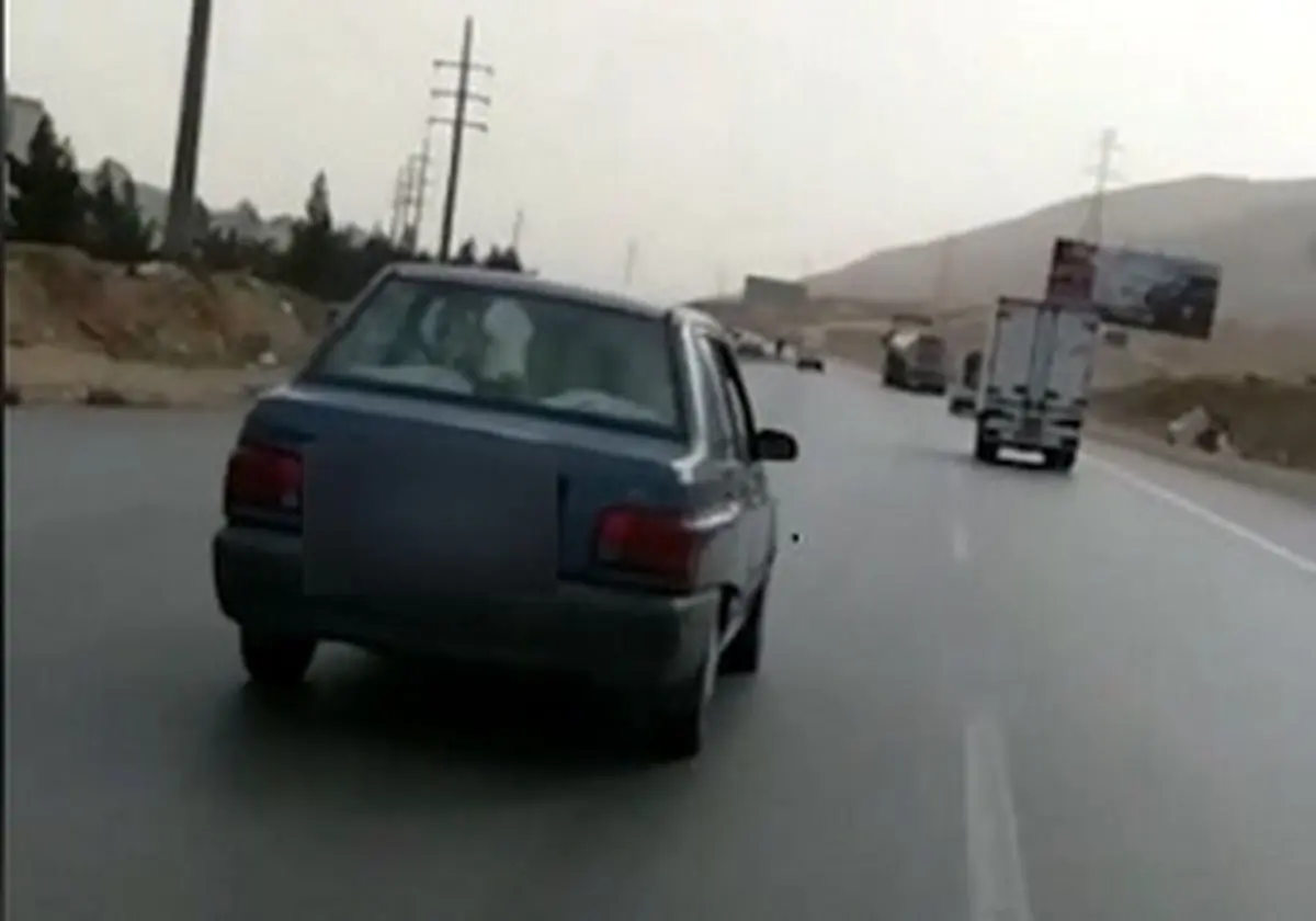 حمل گوساله با پراید! + فیلم