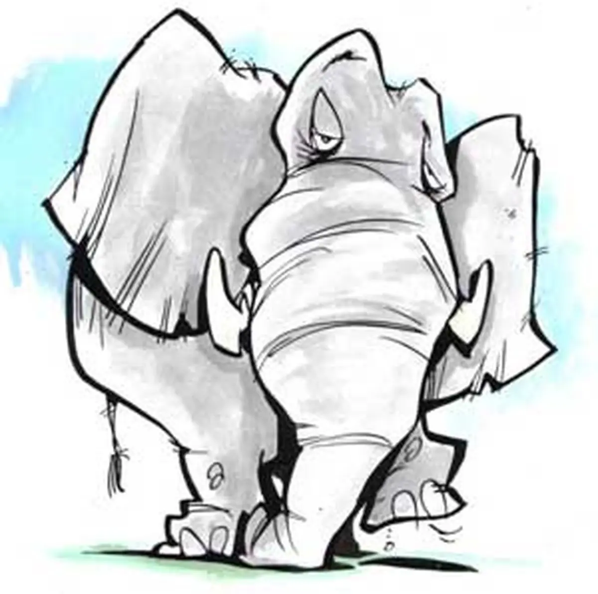 از دماغ فیل افتادن یعنی چی؟