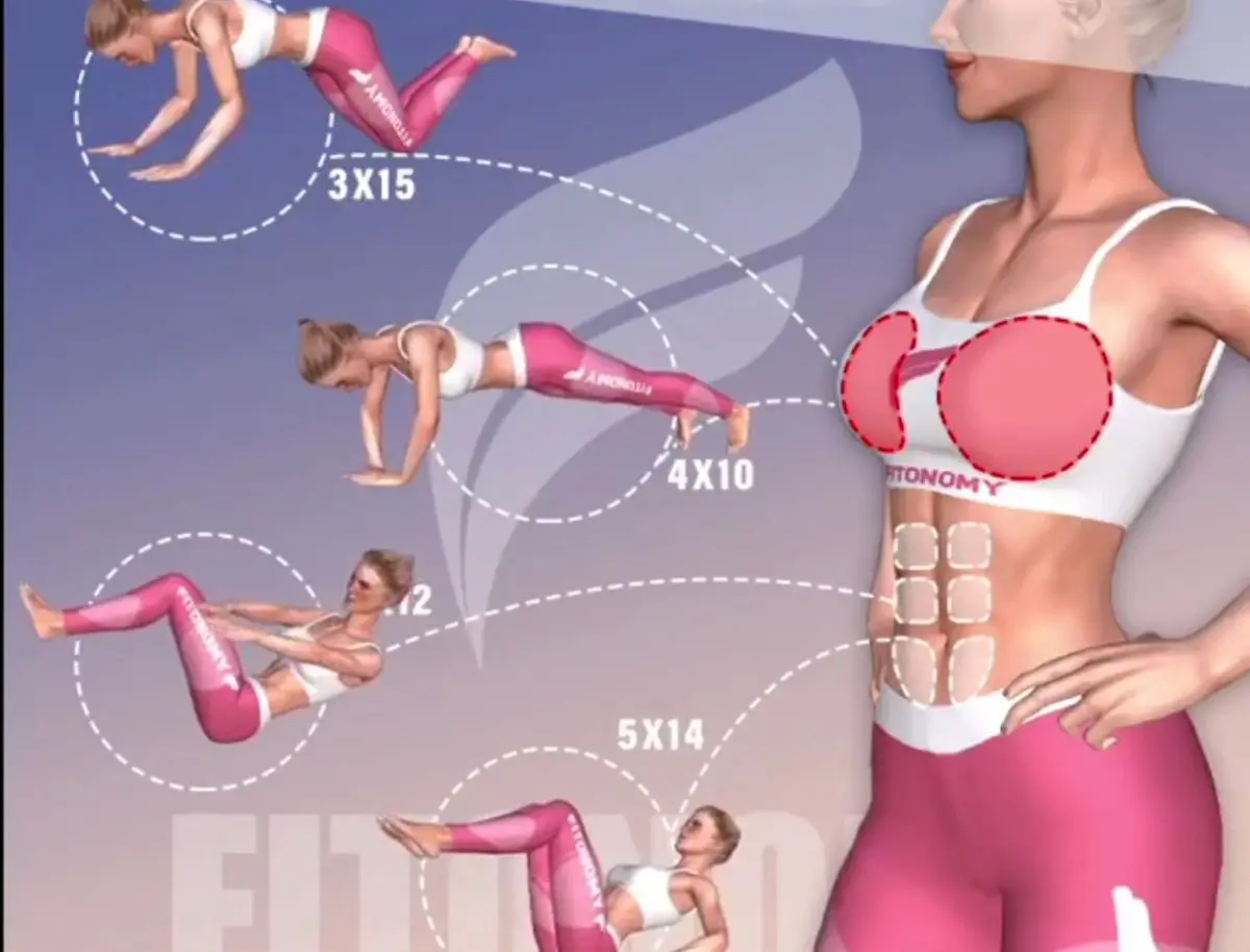 تمرين روز 4 تمرين براي بالا تنه سينه و شكم