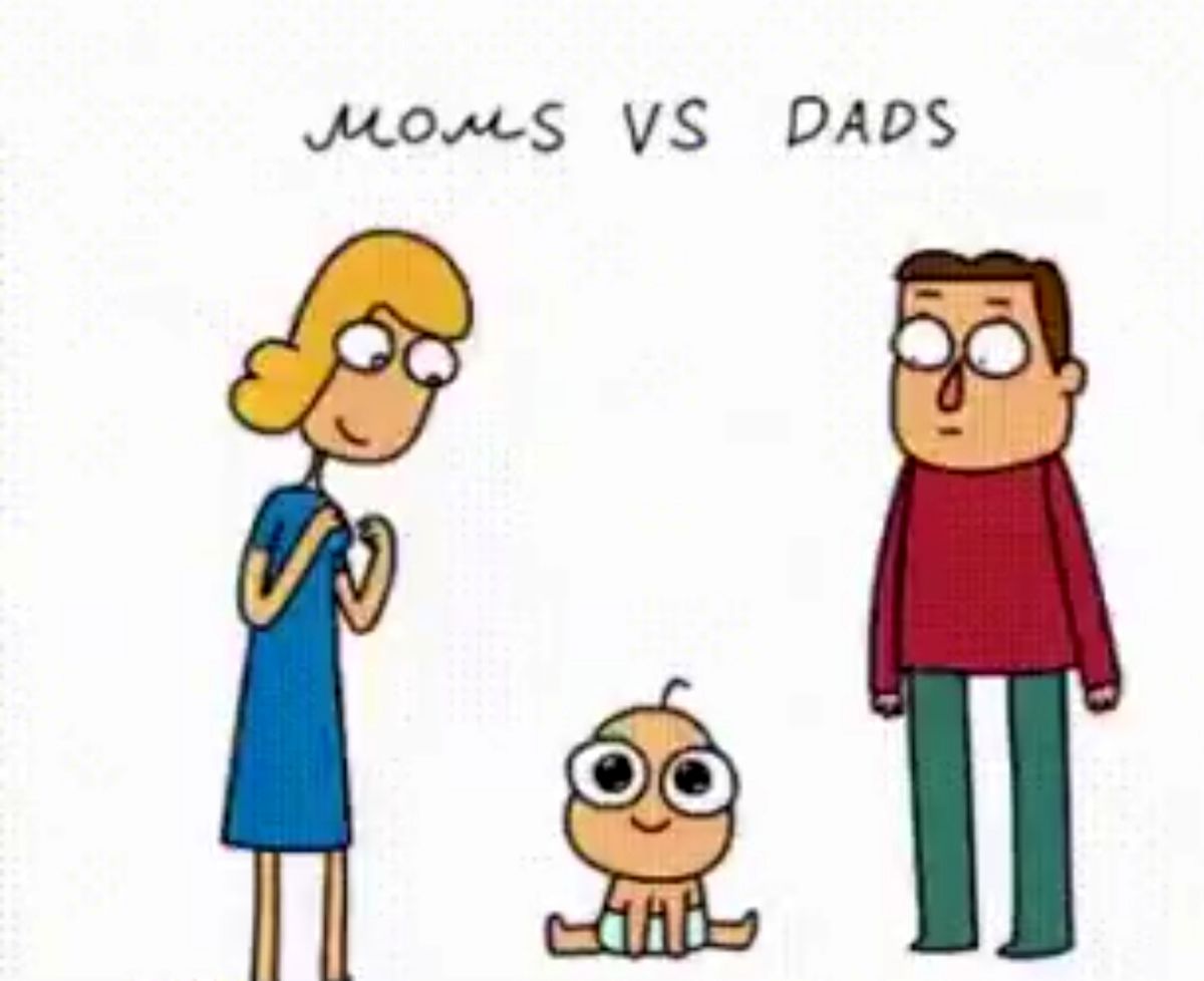 تفاوت رفتار پدر و مادر با بچه +فیلم