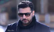  همسر و فرزند احسان خواجه امیری در لباس عزا/ عکس