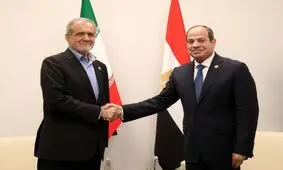 گفت‌وگوی تلفنی روسای‌جمهور ایران و مصر/ پزشکیان: سپاس صمیمانه خود از نقش فعال قاهره در پیش‌برد مذاکرات هسته‌ای تهران و تلاش‌ها برای رسیدن به توافق، ابراز می‌کنم