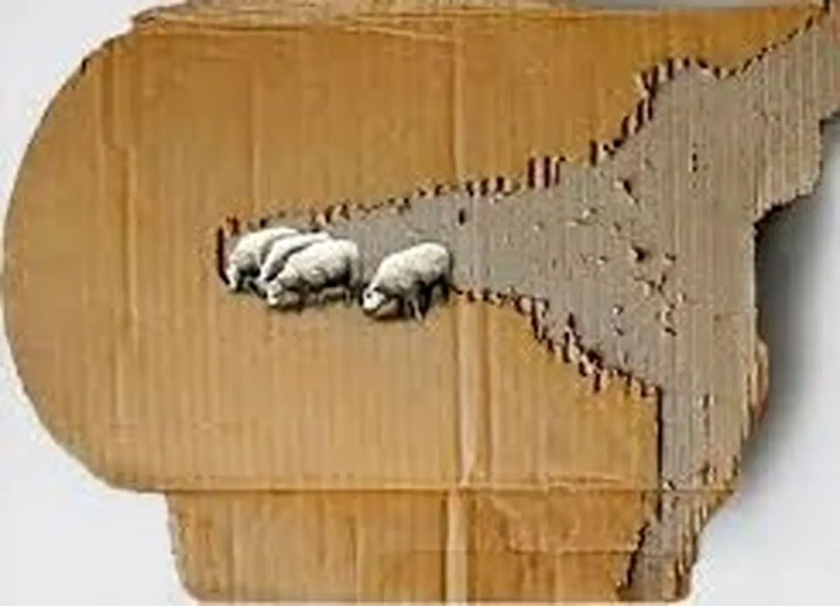 آثار خلاقانۀ هنرمند ایرانی روی بوم‌های غیرمنتظره؛ از مقوا تا اسکاچ 