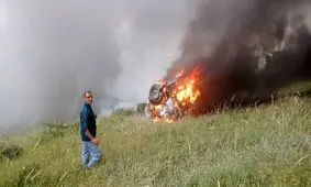 انفجار تانکر حمل سوخت در گردنه حیران با یک کشته