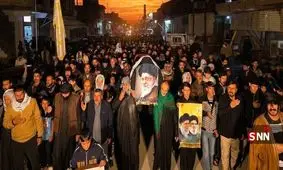 برگزاری مراسم نمادین تشییع شهید آیت‌الله خامنه‌ای در استان واسط عراق