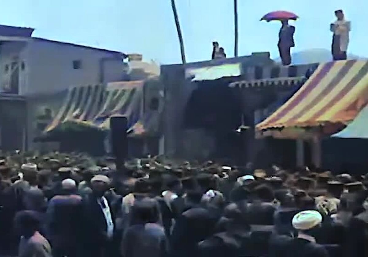 ویدئوی رنگی شده عزاداری عاشورا در سبزه میدان تهران سال ۱۳۱۰