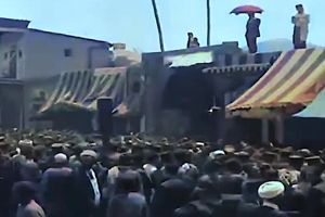 ویدئوی رنگی شده عزاداری عاشورا در سبزه میدان تهران سال ۱۳۱۰


