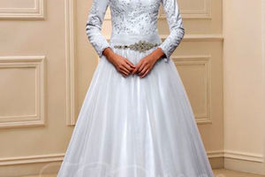 مدل لباس عروس پوشیده برای عروس محجبه + تصاویر