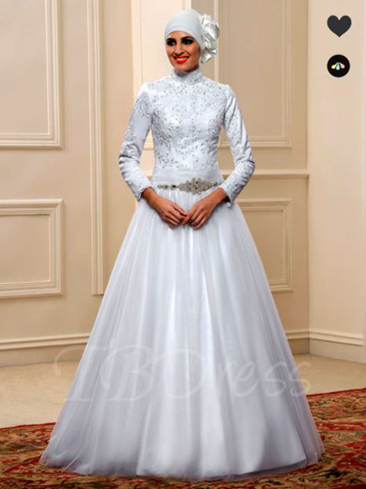 مدل لباس عروس پوشیده برای عروس محجبه + تصاویر