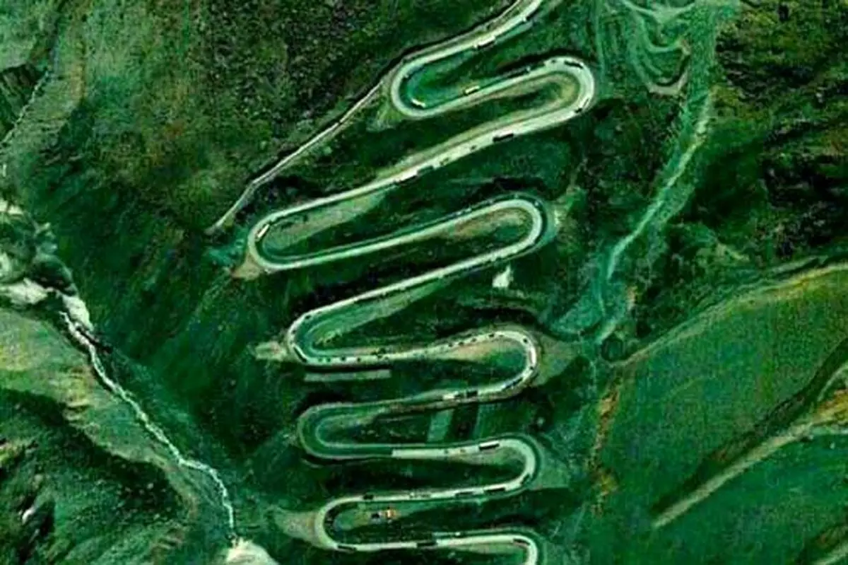 تصویربرداری هوایی از جاده توسکستان