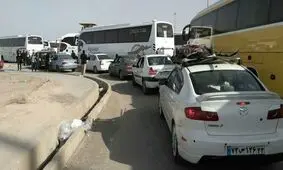 ازدحام شدید در مرز مهران به دلیل خروج خودروهای شخصی