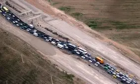 ترافیک سنگین در محور ایلام-مهران