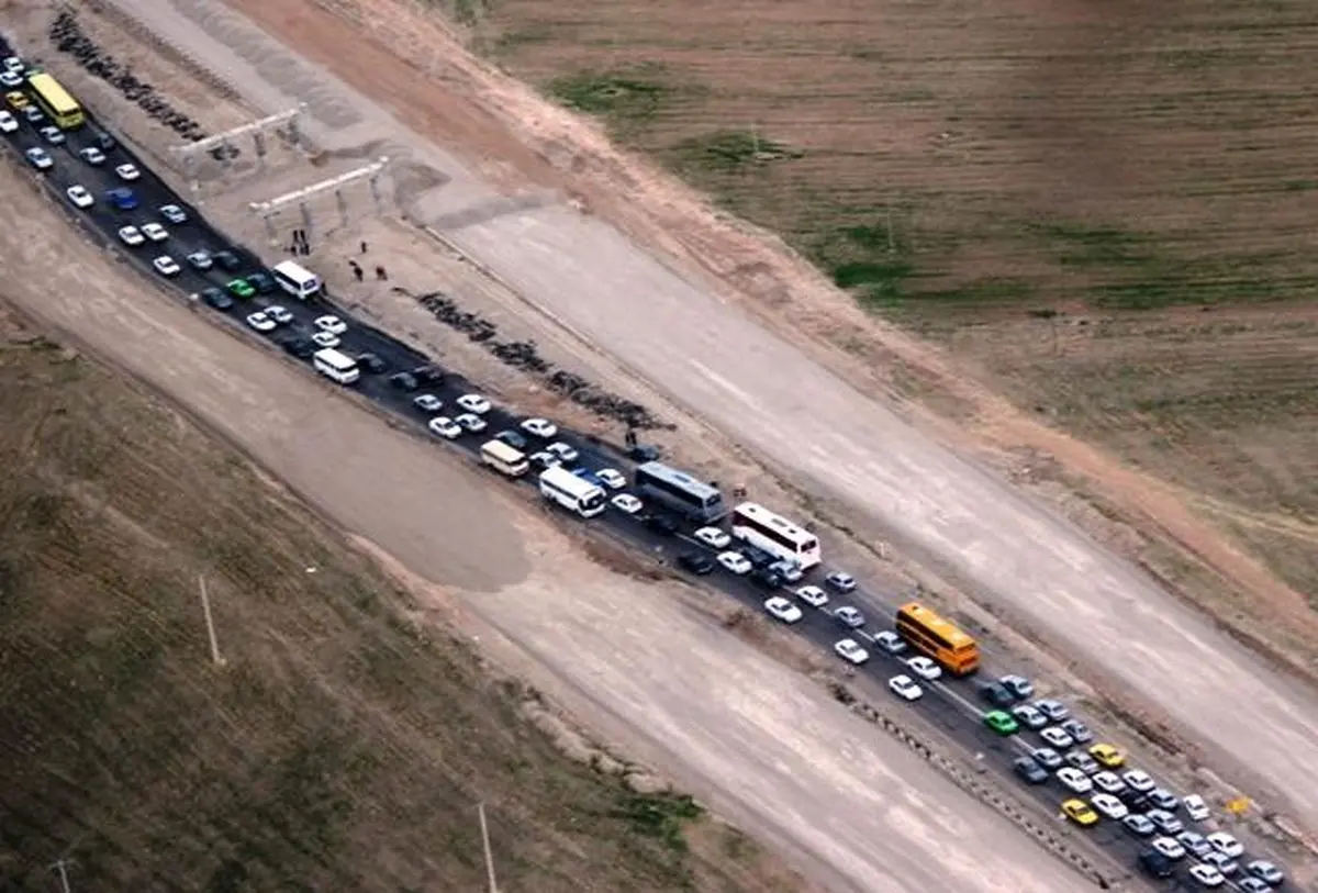 ترافیک سنگین در محور ایلام-مهران