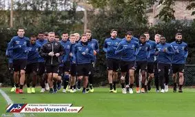 مهاجم ایرانی در تمرینات بروژ