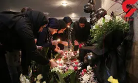 تصاویری تکاندهنده از جشن تولد آتش نشان شهید/میهمانان این جشن سیاهپوش و گریان بودند+ تصاویر