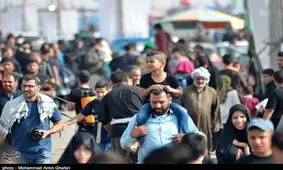استقبال از زائران حسینی در مرز چذابه+ تصاویر