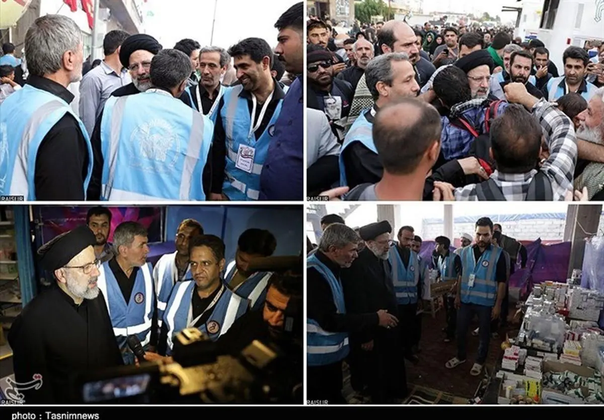 حضور حجت الاسلام رئیسی در پیاده‌روی اربعین+تصاویر