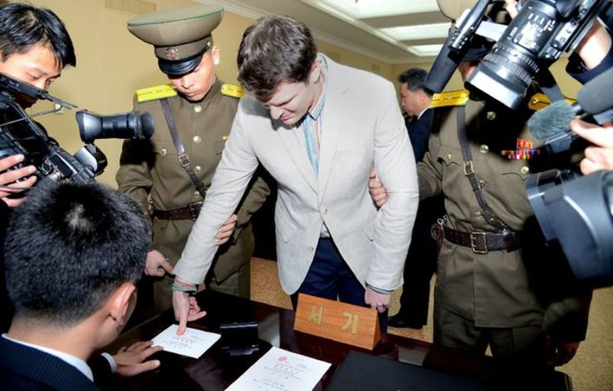 رد ادعای شکنجه دانشجوی آمریکای در کره‌شمالی