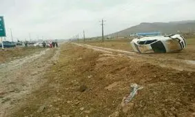 واژگونی خودرو در جاده سبزوار- شاهرود یک کشته برجای گذاشت
