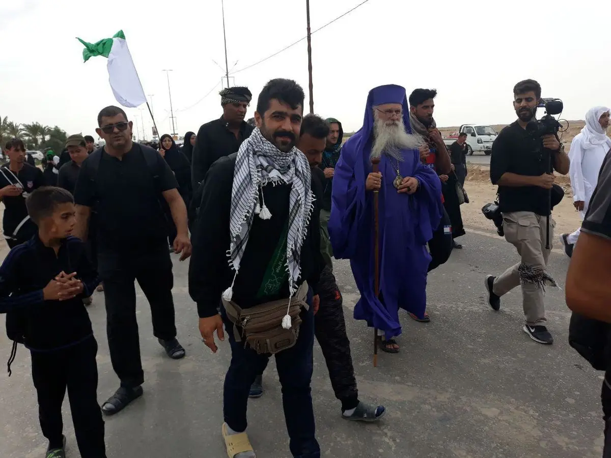 سخنان شگفت‌آور کشیش مسیحی تفلیس در پیاده روی اربعین حسینی