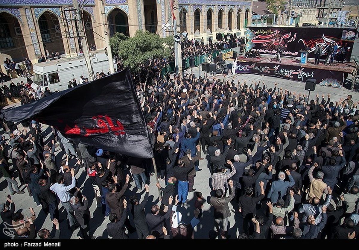 عزاداری اربعین حسینی در کرمانشاه برگزار شد+ تصاویر