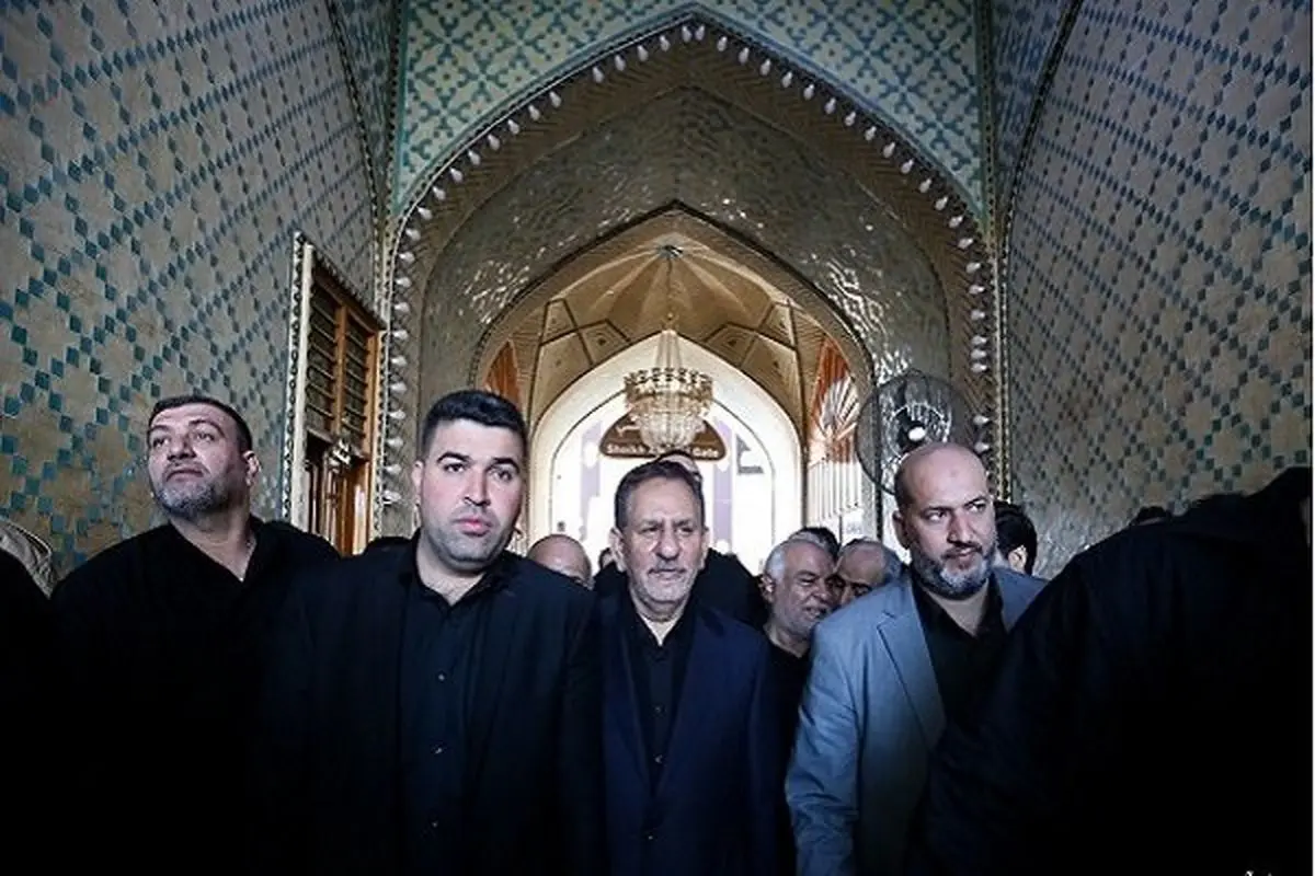 جهانگیری در راهپیمایی اربعین حضور یافت