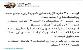 ۱۲ آبان شهردار با رای اعضای شورا انتخاب می‌شود