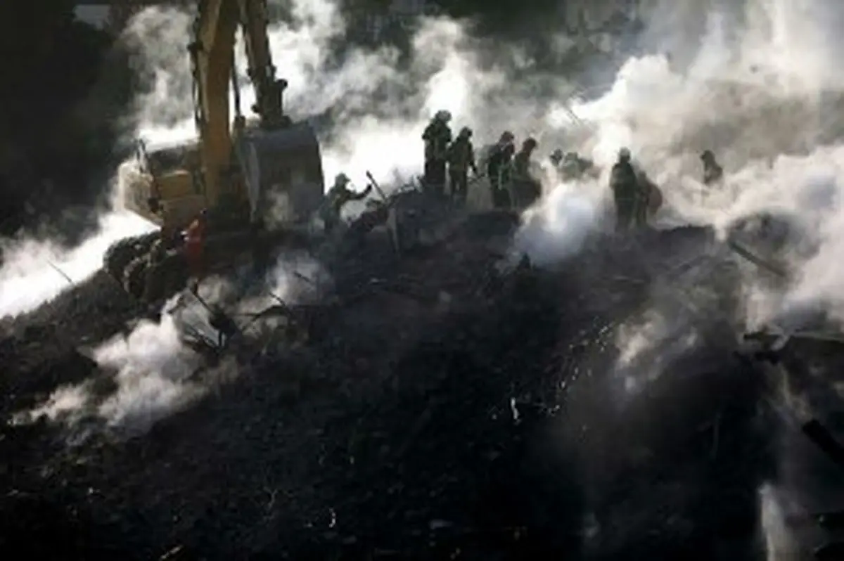 کشف استخوانهای سوخته از اجساد 6 مفقود حادثه پلاسکو/آزمایش DNA لازم است