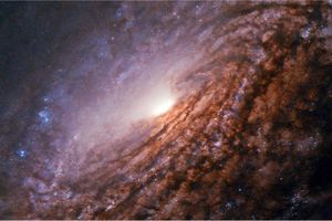 تصویری تماشایی از کهکشان مارپیچی