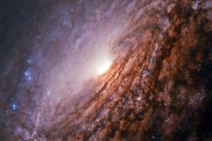تصویری تماشایی از کهکشان مارپیچی