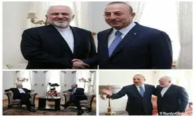 گفت و گوی ظریف و چاوش اوغلو در مورد آخرین تحولات منطقه