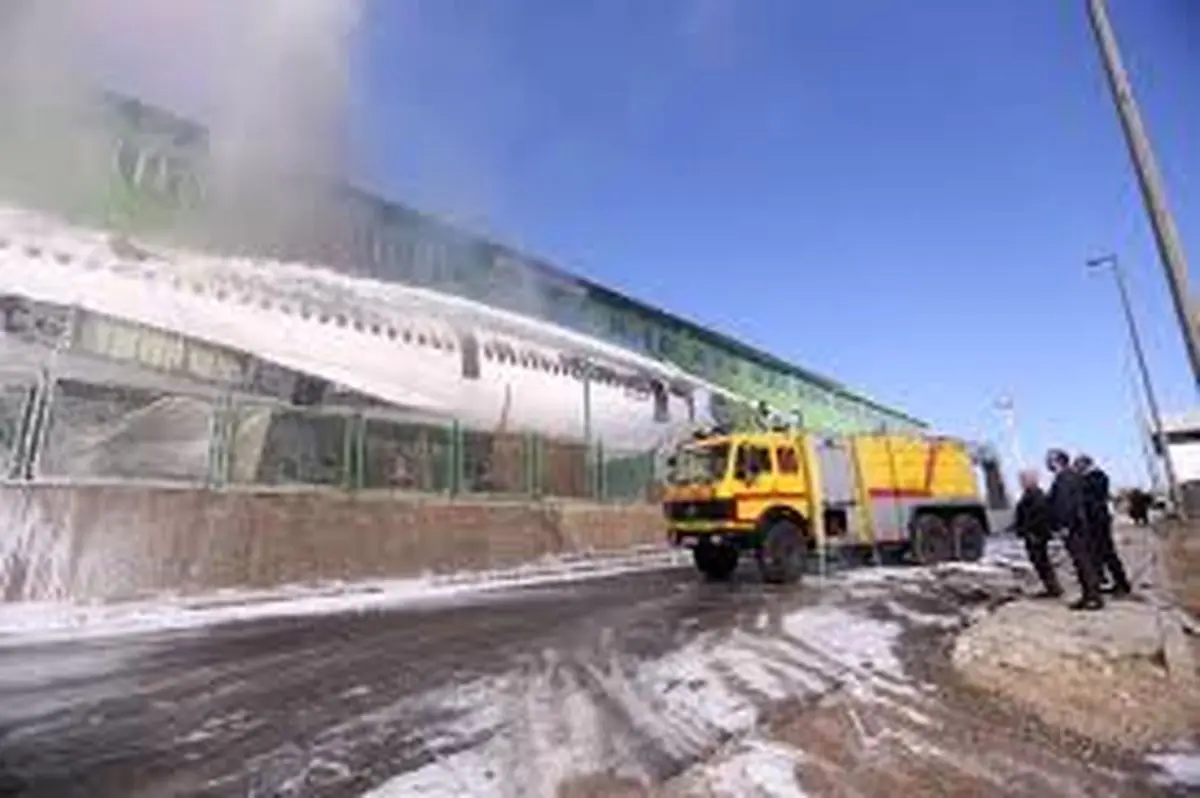 10 مصدوم در آتش سوزی فرودگاه امام