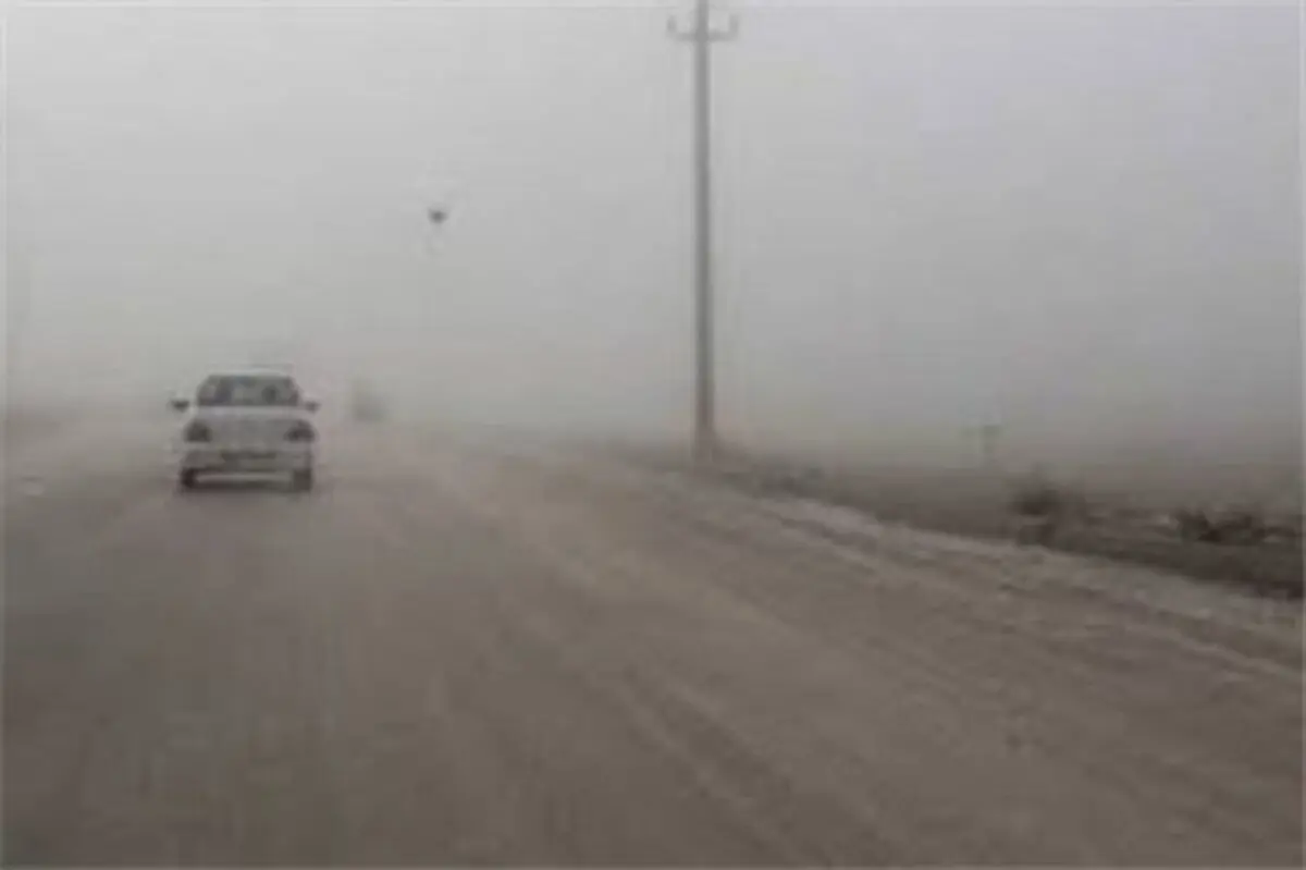 مه گرفتگی شدید در بزرگراه میثاق مشهد