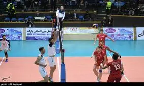 بازی تیم والیبال دورنای ارومیه با پیکان تهران به‌روایت تصویر