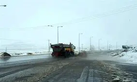 بارش نخستین برف پاییزی در گردنه الماس استان اردبیل