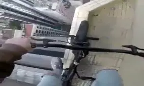 دوچرخه سواری روی برج!!!