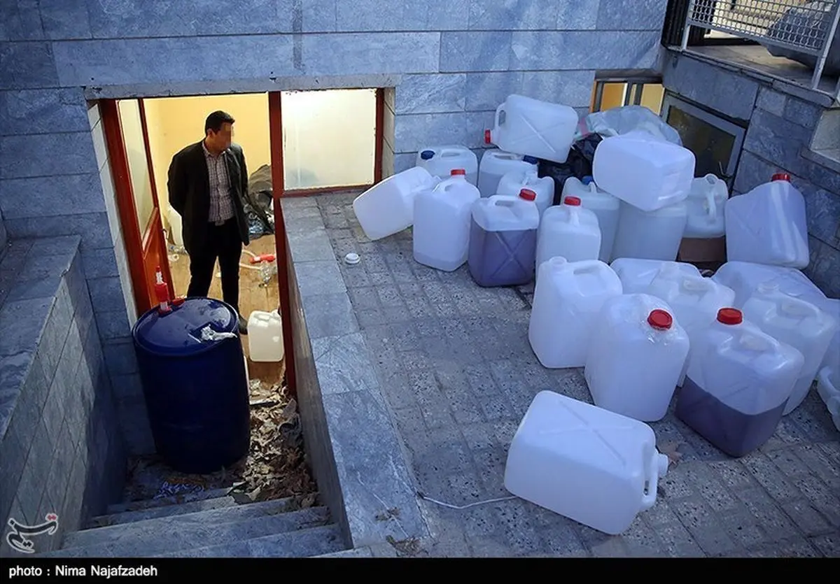 کارگاه تولید مشروبات الکلی در مرکز گیلان منهدم شد