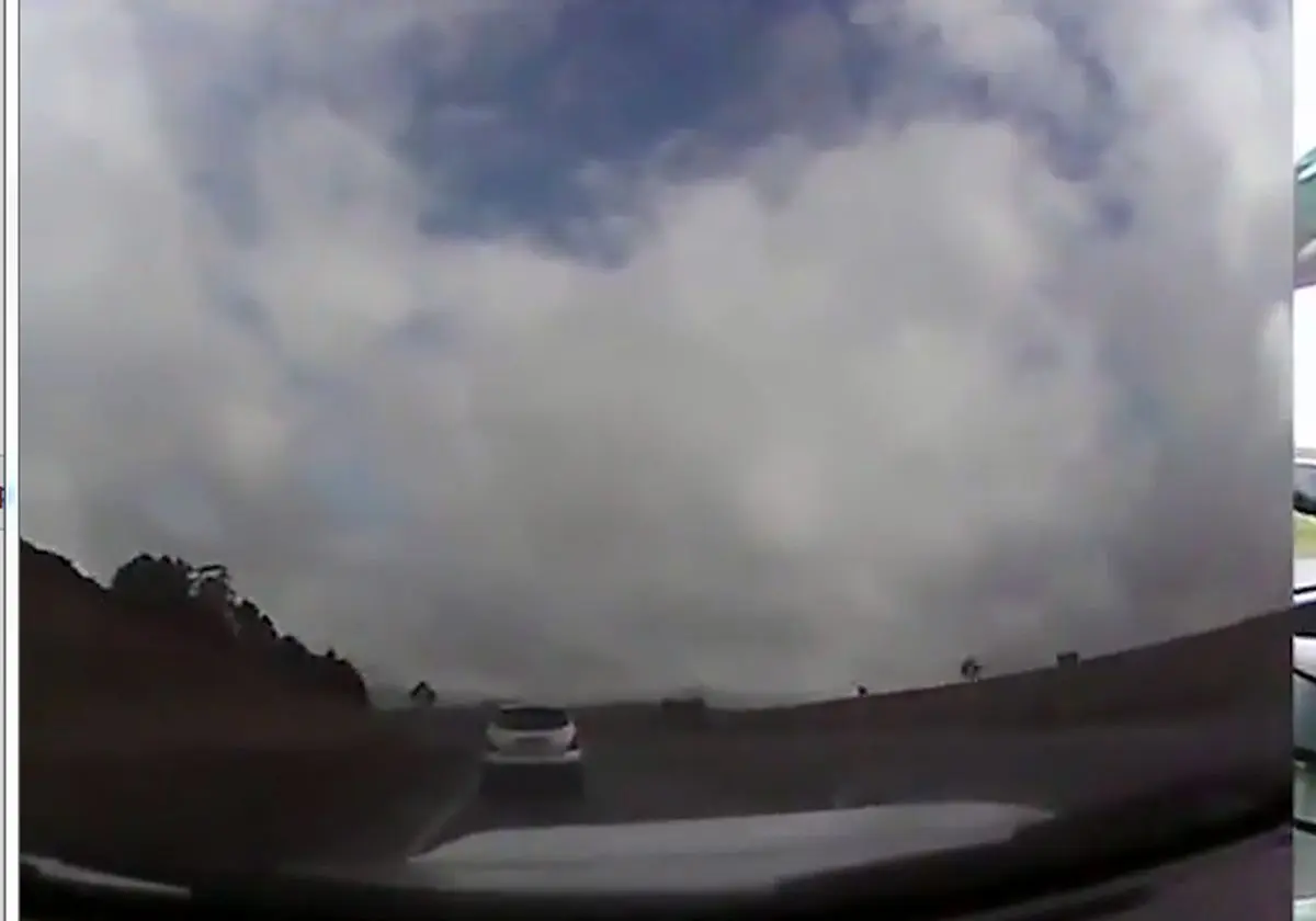 راننده باهوش از مرگ گریخت ! + فیلم