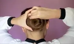 آموزش شینیون شیک و ساده مو در منزل