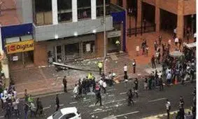 فیلم لحظه انفجار بمب در یک ساختمان / در کلمبیا رخ داد