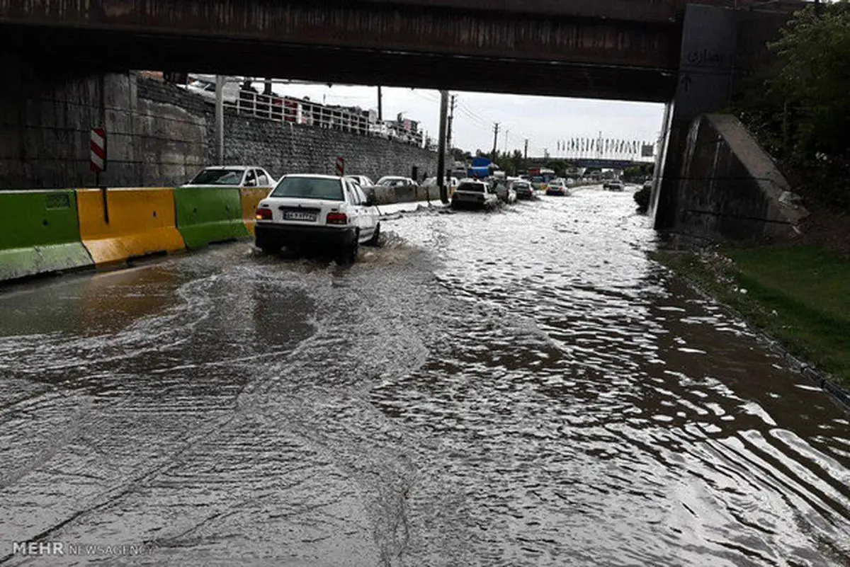 بارش شدید باران در مناطق مختلف ایلام