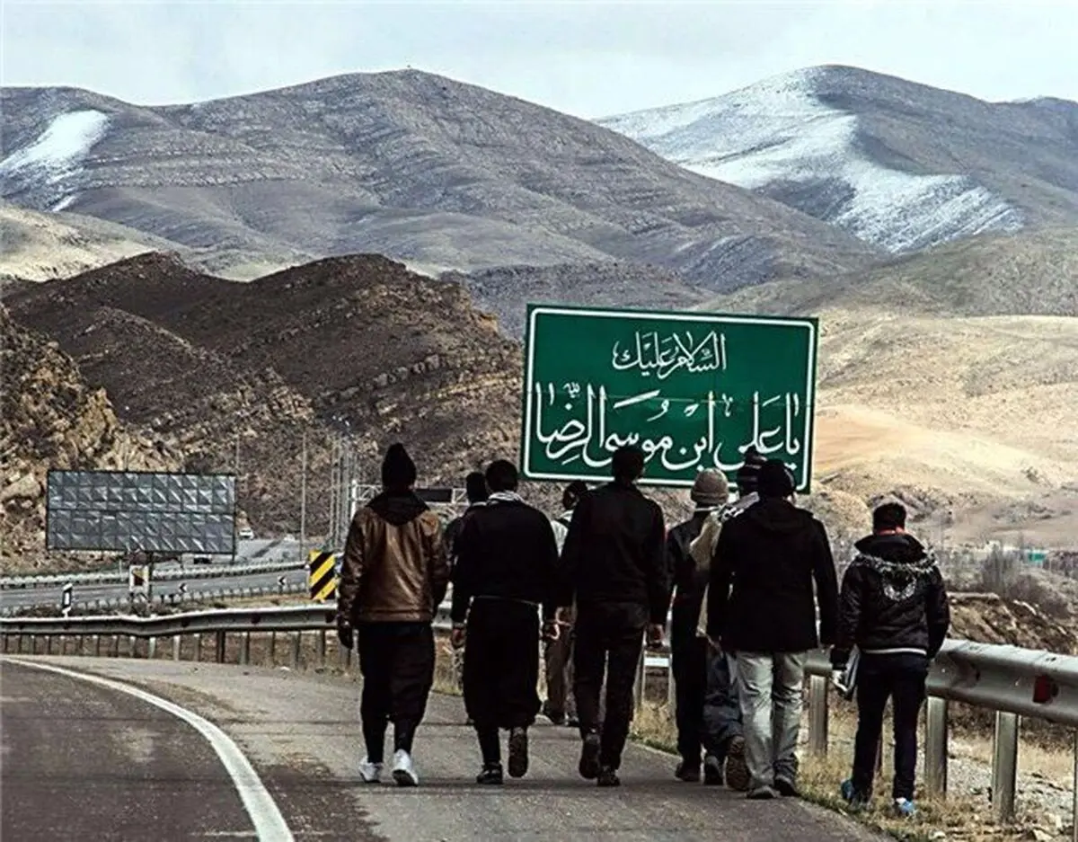 ویدئو/تصاویر هوایی کاروان‌های پیاده امام رضا(ع) در جاده‌های منتهی به مشهد