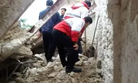 ریزش مغازه بر اثر بارش شدید باران شش نفر را در برازجان مصدوم کرد