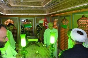 آستان مقدس‌ حضرت علی ابن امام محمد باقر (ع) غباررویی و عطرافشانی شد+تصاویر